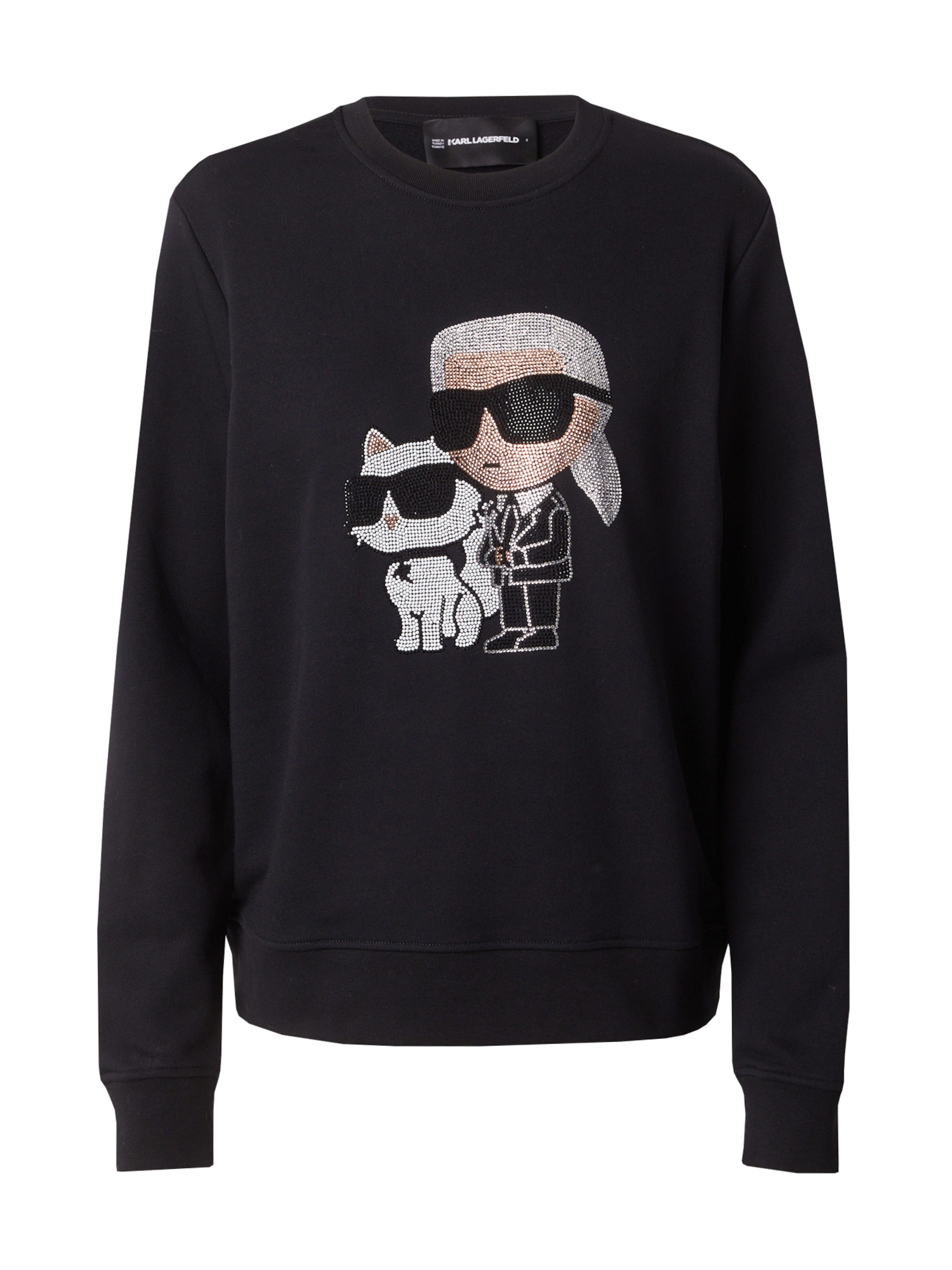 Karl Lagerfeld - Sudadera 'Ikonik 2.0' en negro: frente