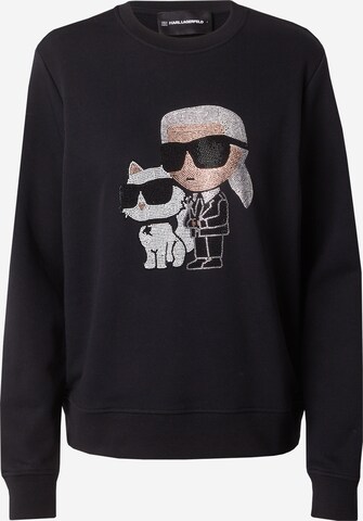 Karl Lagerfeld - Sweatshirt 'Ikonik 2.0' em preto: frente