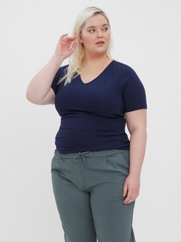 T-shirt 'Paxi' Vero Moda Curve en bleu : devant