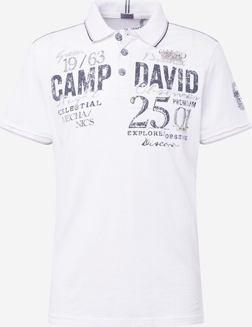 CAMP DAVID Tričko - biela: predná strana