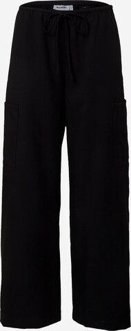 Wide leg Pantaloni cargo 'Adisa' di WEEKDAY in nero: frontale