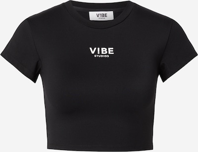 V!BE STUD!OS T-shirt en noir / blanc, Vue avec produit