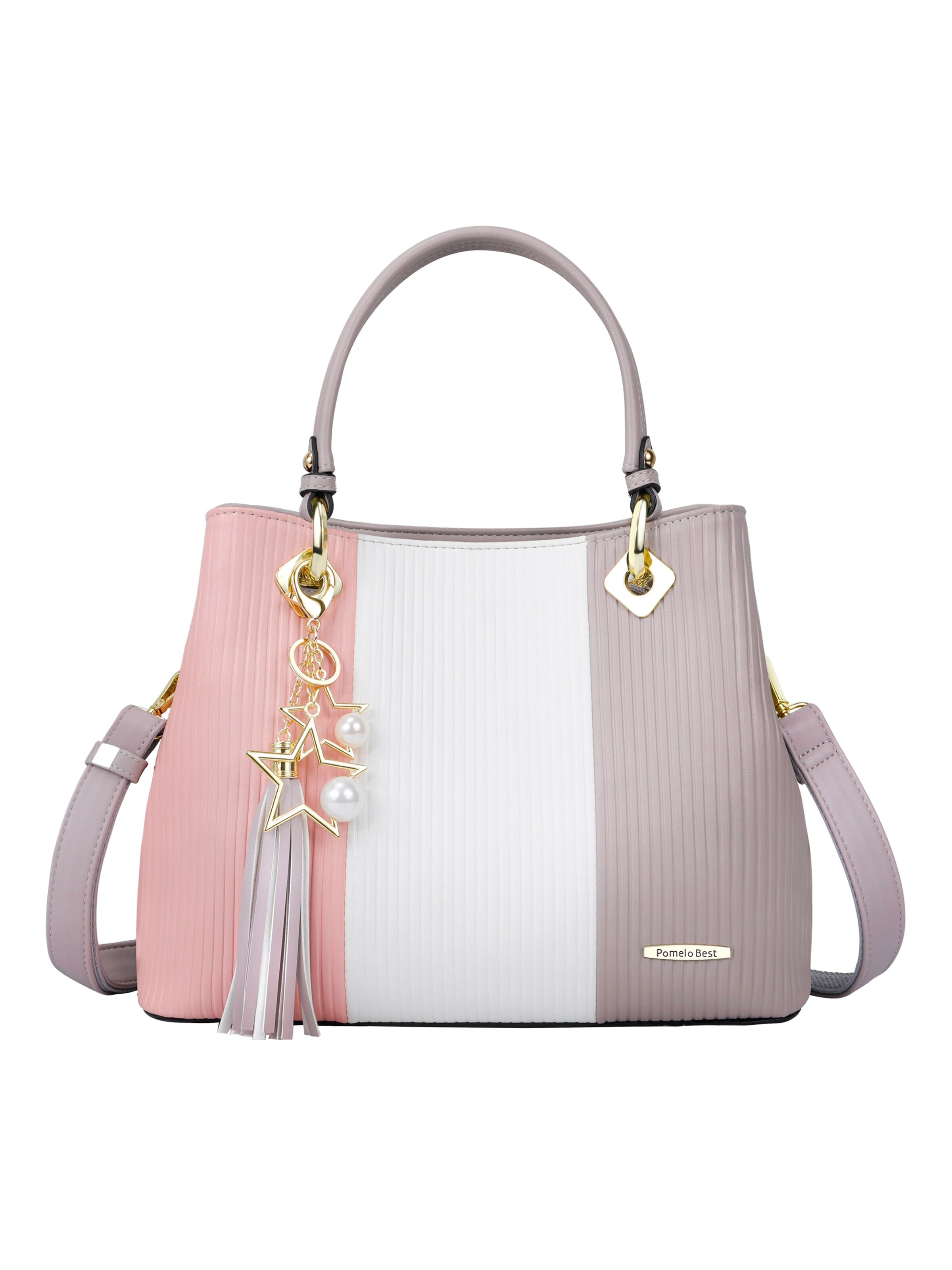 Pomelo Best Handbag 'Neapolitan' in Pink: front