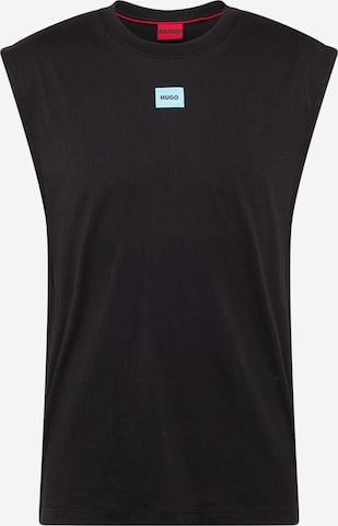 HUGO Red - Camiseta 'Dankto 241' en negro: frente