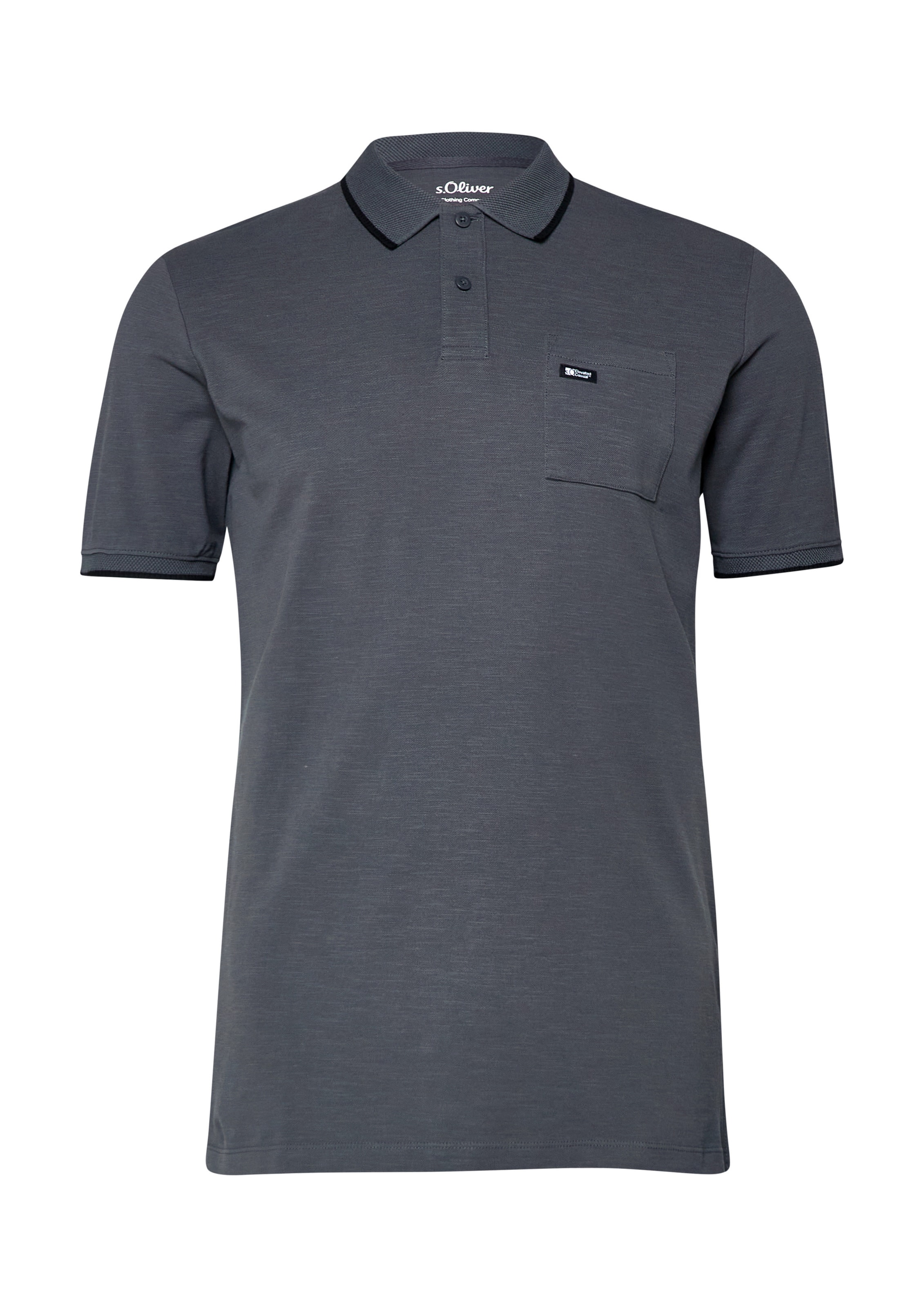 s.Oliver T-Shirt en L en gris foncé, Vue avec produit