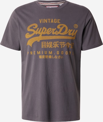 T-Shirt Superdry en gris : devant