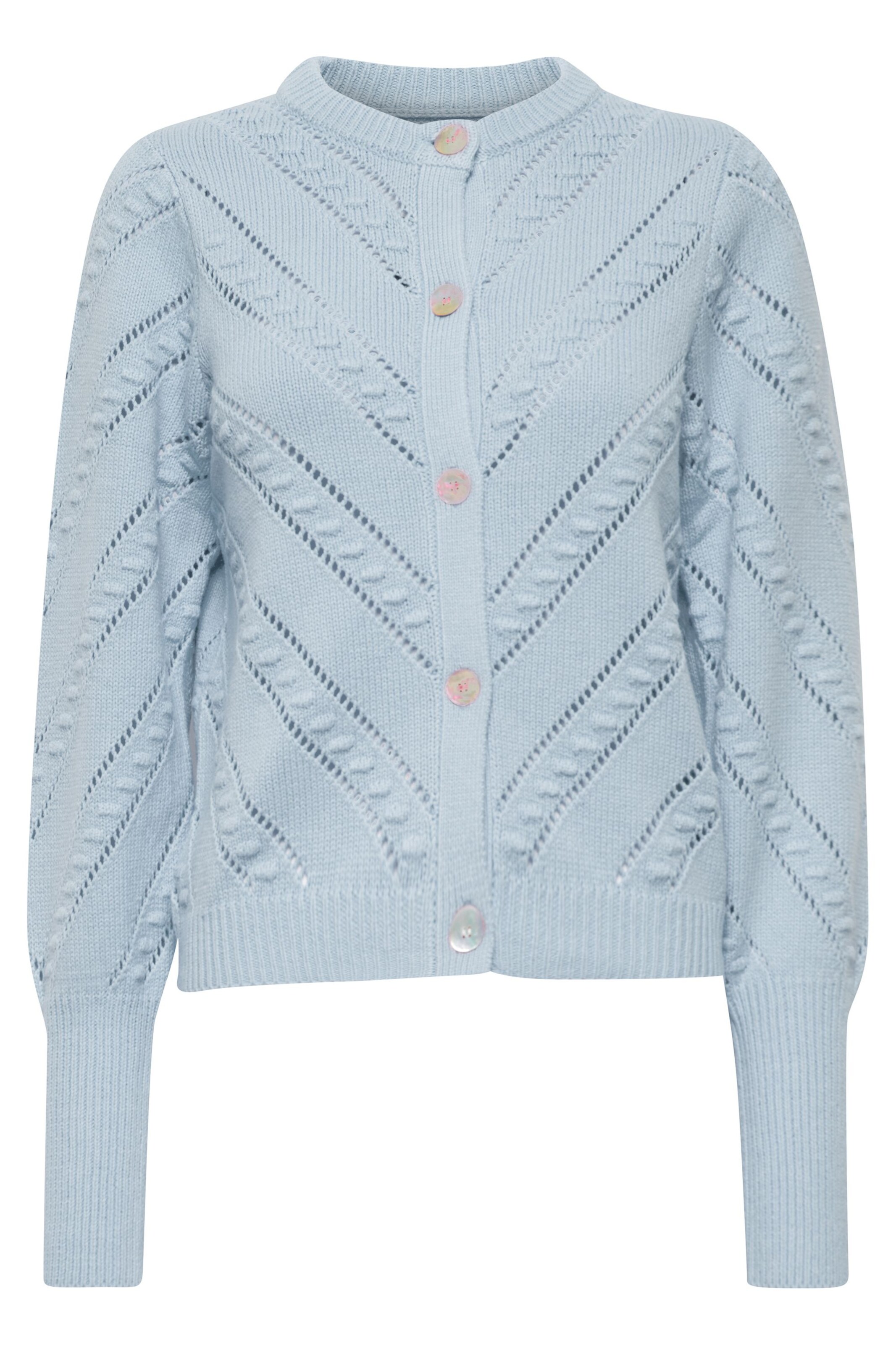 PULZ Jeans Knit cardigan 'Amy' in Blue: front