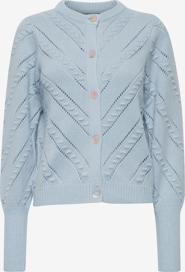 PULZ Jeans Strickjacke 'Amy' in L in pastellblau, Produktansicht