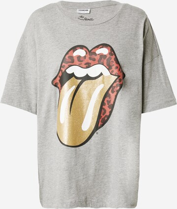 Tricou 'IDA ROLLING STONES' de la Noisy may pe gri: față