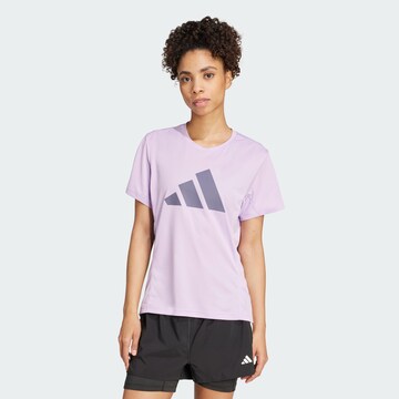 ADIDAS PERFORMANCE Functioneel shirt 'Run It' in Lila: voorkant