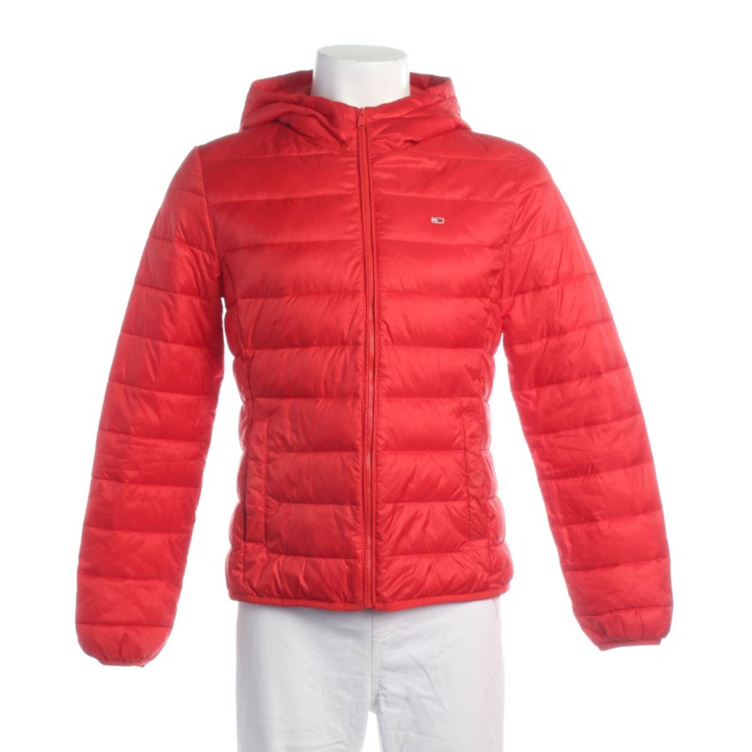 Tommy Jeans Übergangsjacke M in Rot: Vorderseite