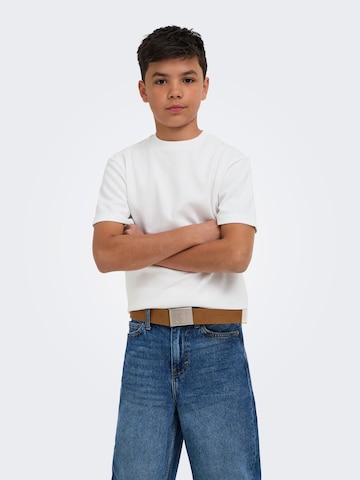 T-Shirt 'OSJCASPIAN' Only & Sons Junior en blanc : devant