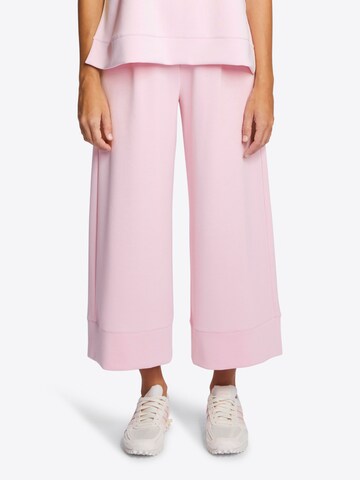 Rich & Royal Wide Leg Plissert bukse i rosa: forside