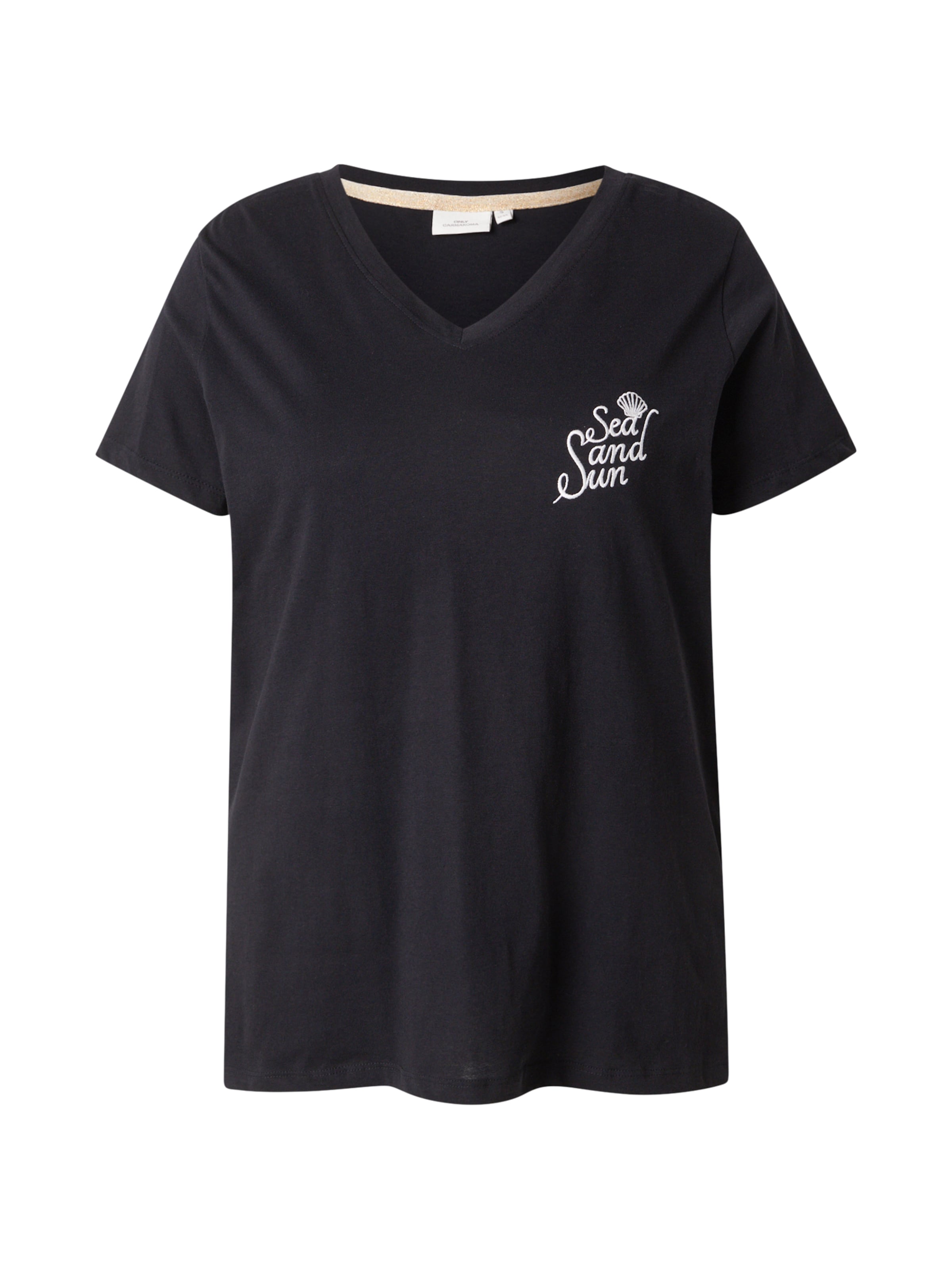 ONLY Carmakoma Shirt 'CARAVI' in Zwart: voorkant