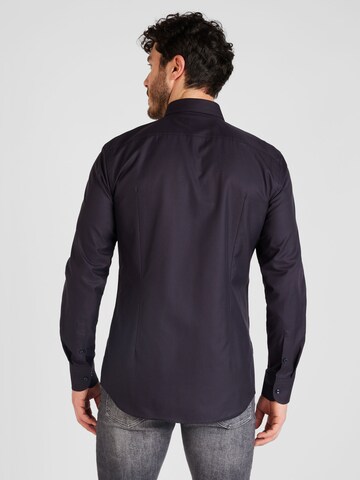 BOSS - Ajuste estrecho Camisa 'H-HANK' en azul