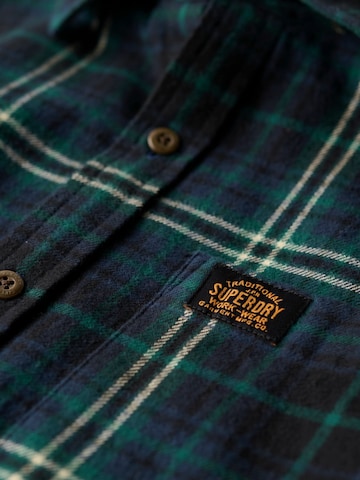 Superdry Regular Fit Hemd in Grün