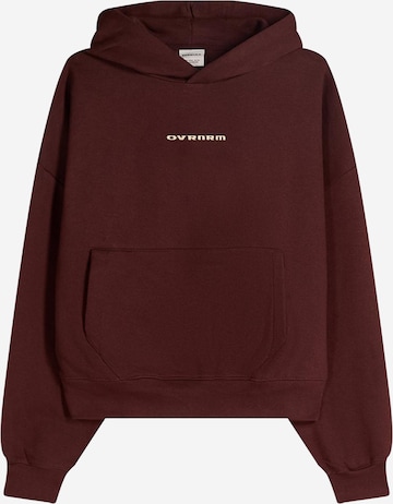 Bershka Majica | rjava barva: sprednja stran