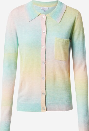 Geacă tricotată 'JANELLE' RECC pe albastru deschis / verde deschis / roz, Vizualizare produs