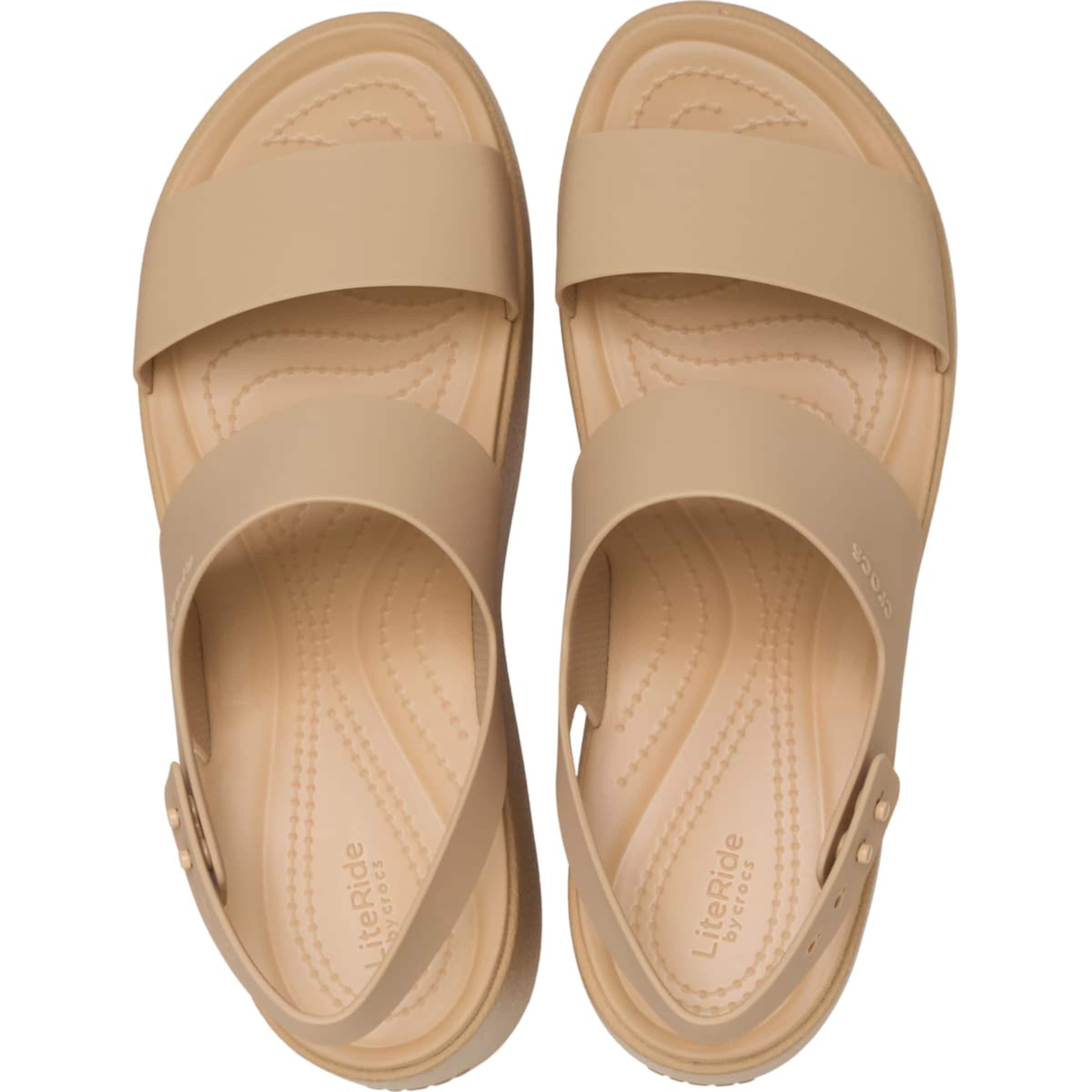 Crocs - Sandália em bege