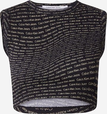 Calvin Klein Jeans - Top em preto: frente