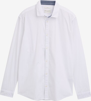 TOM TAILOR Button Up Shirt in White: front