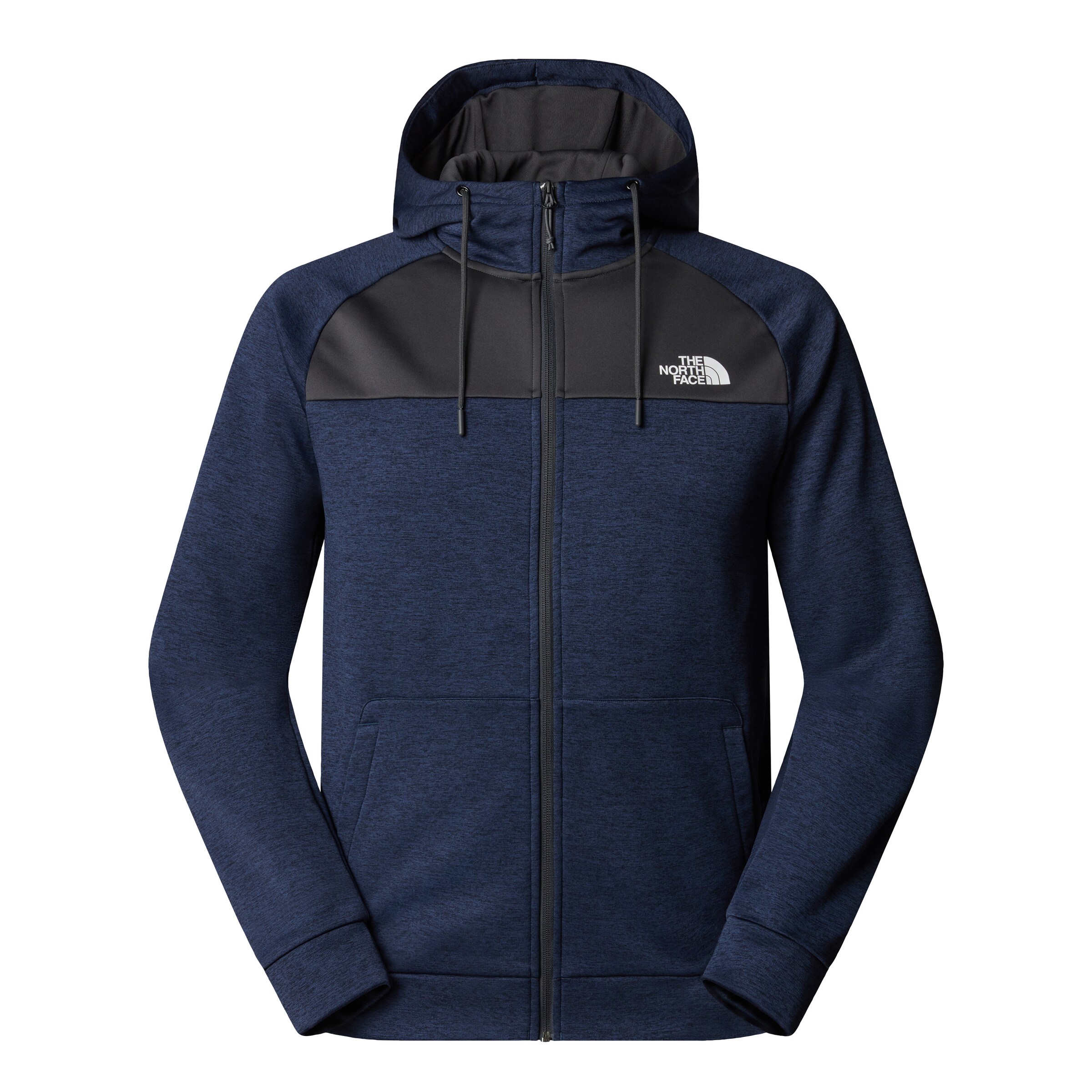 THE NORTH FACE Athletic Zip-Up Hoodie in Blue: front