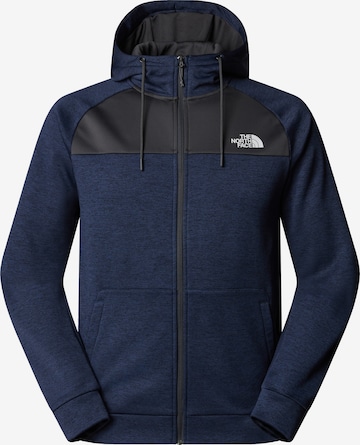 THE NORTH FACE Sportsweatjacke in Blau: Vorderseite