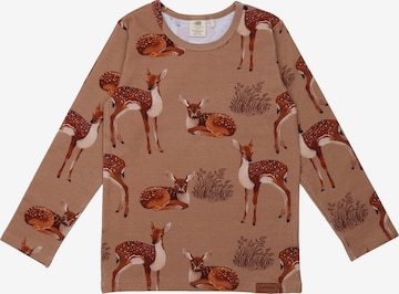 Walkiddy Shirt in Brown: front