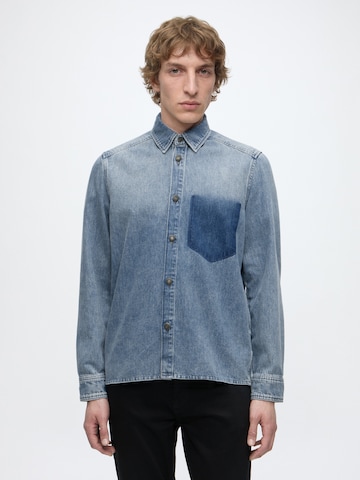 DRYKORN Regular fit Button Up Shirt 'DIEGGO_1' in Blue: front