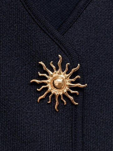 MANGO Knitted Vest 'ANTOINE' in Blue