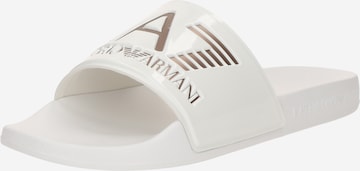 Mule EA7 Emporio Armani en blanc : devant