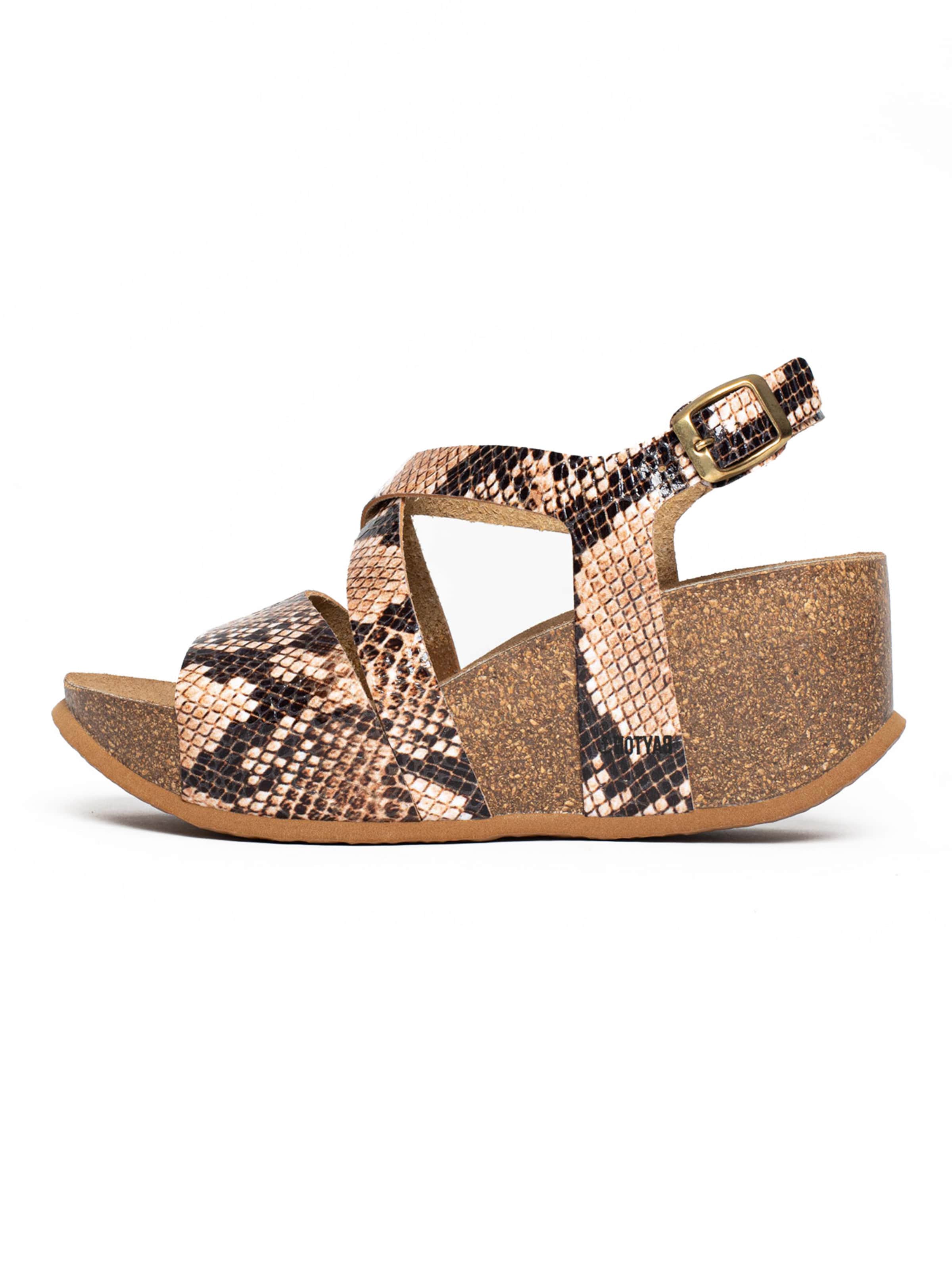 Bayton Sandal 'Malaga' in Beige: front