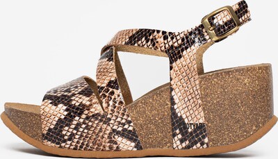 Bayton Sandal 'Malaga' in Beige / Black, Item view