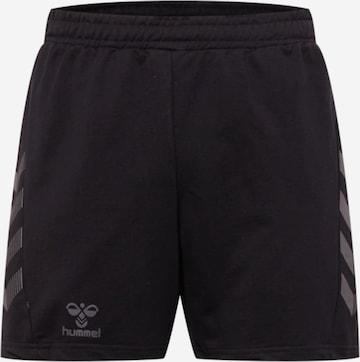 Hummel - Regular Calças de desporto 'Offgrid' em preto: frente