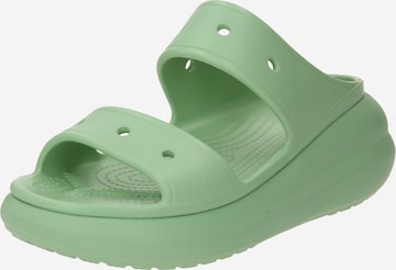 Crocs - Sapato aberto 'Classic Crush' em verde: frente
