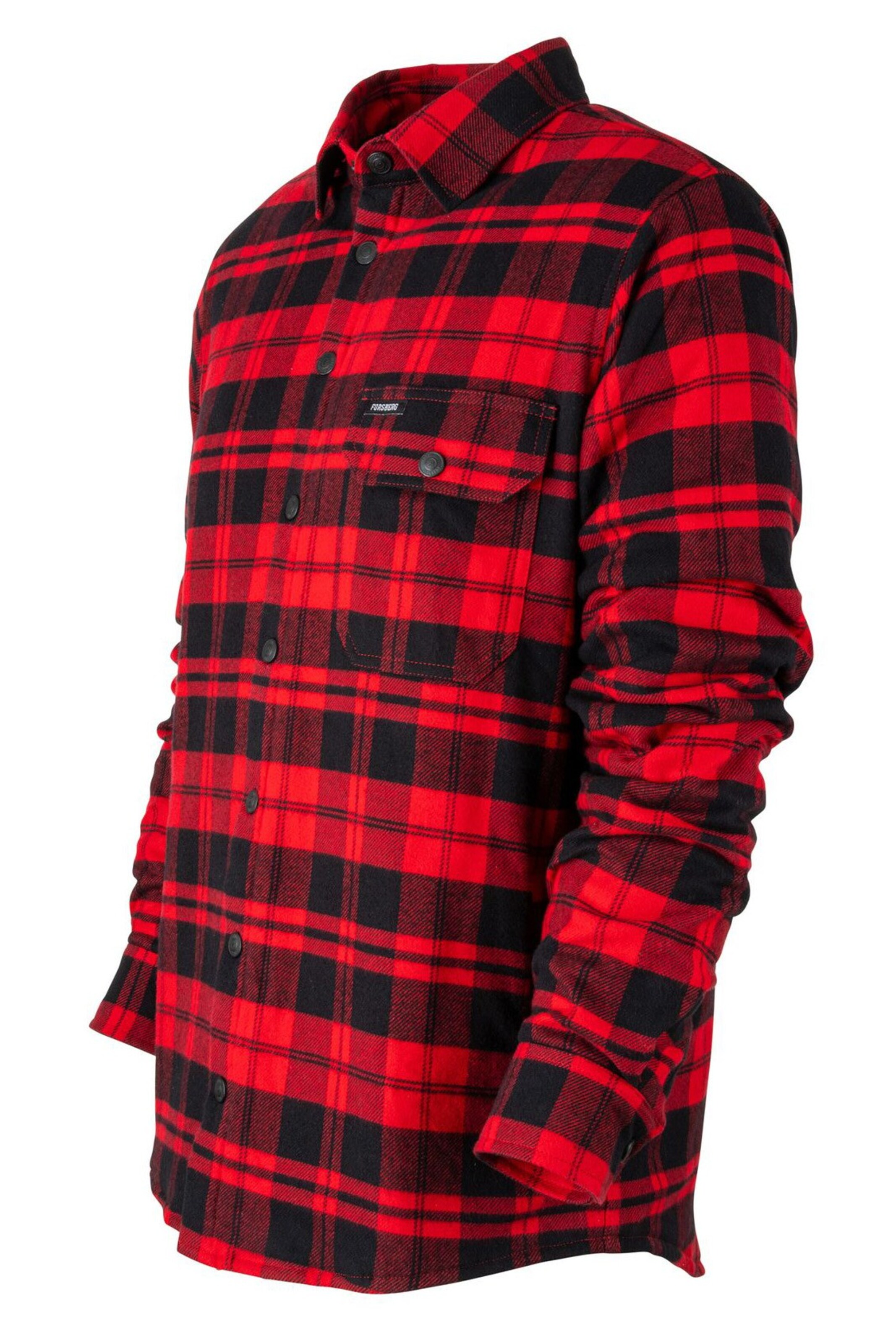 FORSBERG Regular fit Button Up Shirt in Red