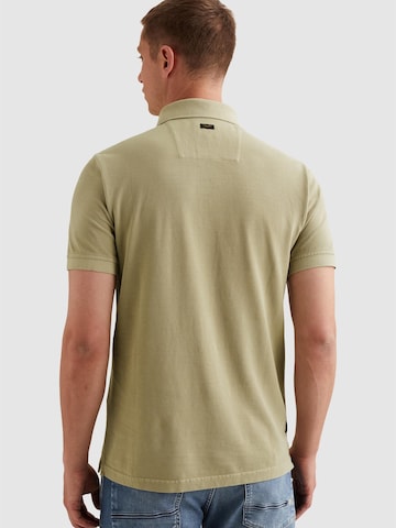 PME Legend T-shirt 'Polo shirt with garment-dye wash and tailwing logo' i grön