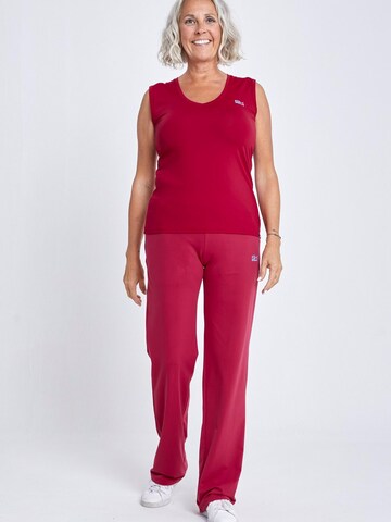 SPORTKIND Sporttop 'Loose Fit V-Neck' in Rood