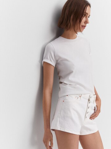 MANGO Regular Jeans 'IRIS' in White