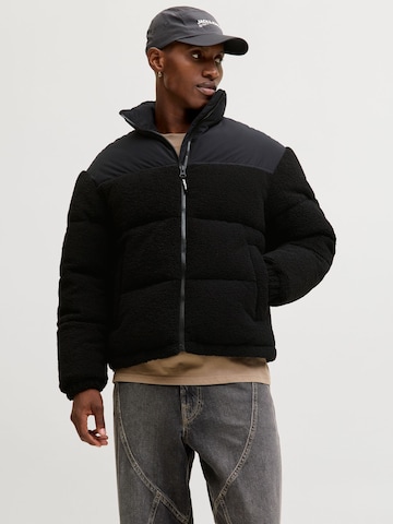JACK & JONES Winter jacket in Black: front