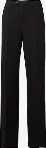 Vero Moda Tallregular Hlače s naborima 'VMTEXAS' - crna boja: prednji dio