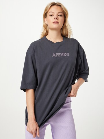 Afends Shirts 'Charcoa' i grå: forside