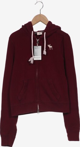 Abercrombie & Fitch Sweatshirt & Zip-Up Hoodie in M in Red: front