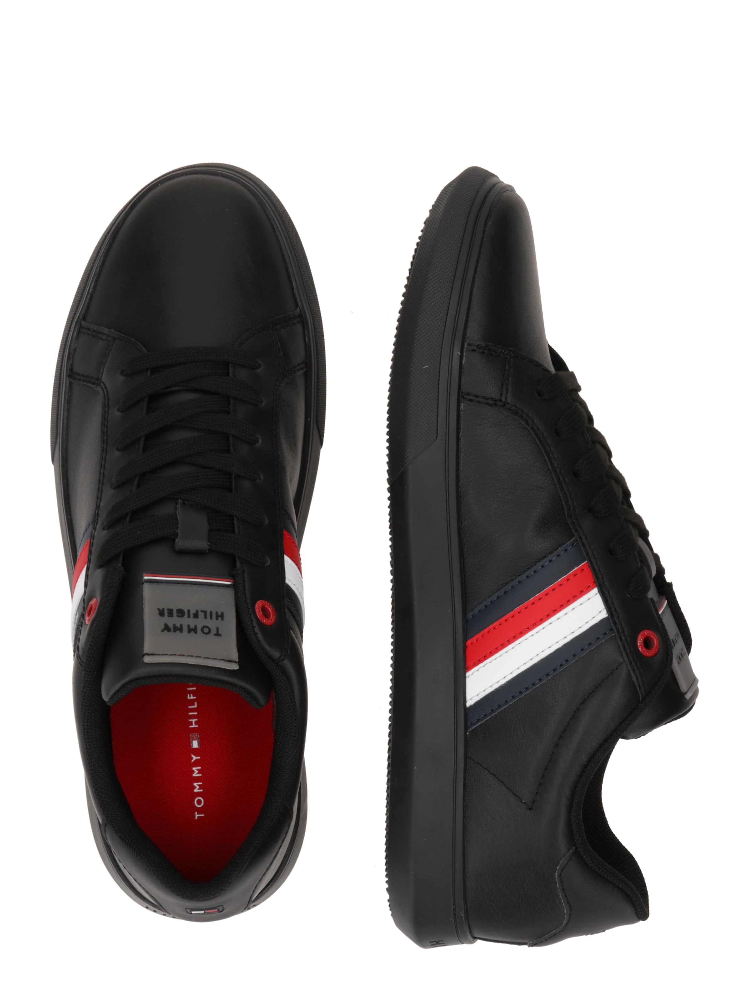 juoda TOMMY HILFIGER Sportbačiai be auliuko 'Essential'