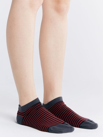 Albero Natur Socks 'Bio-Baumwoll-Sneakersocken Unisex - 2er Pack' in Black: front