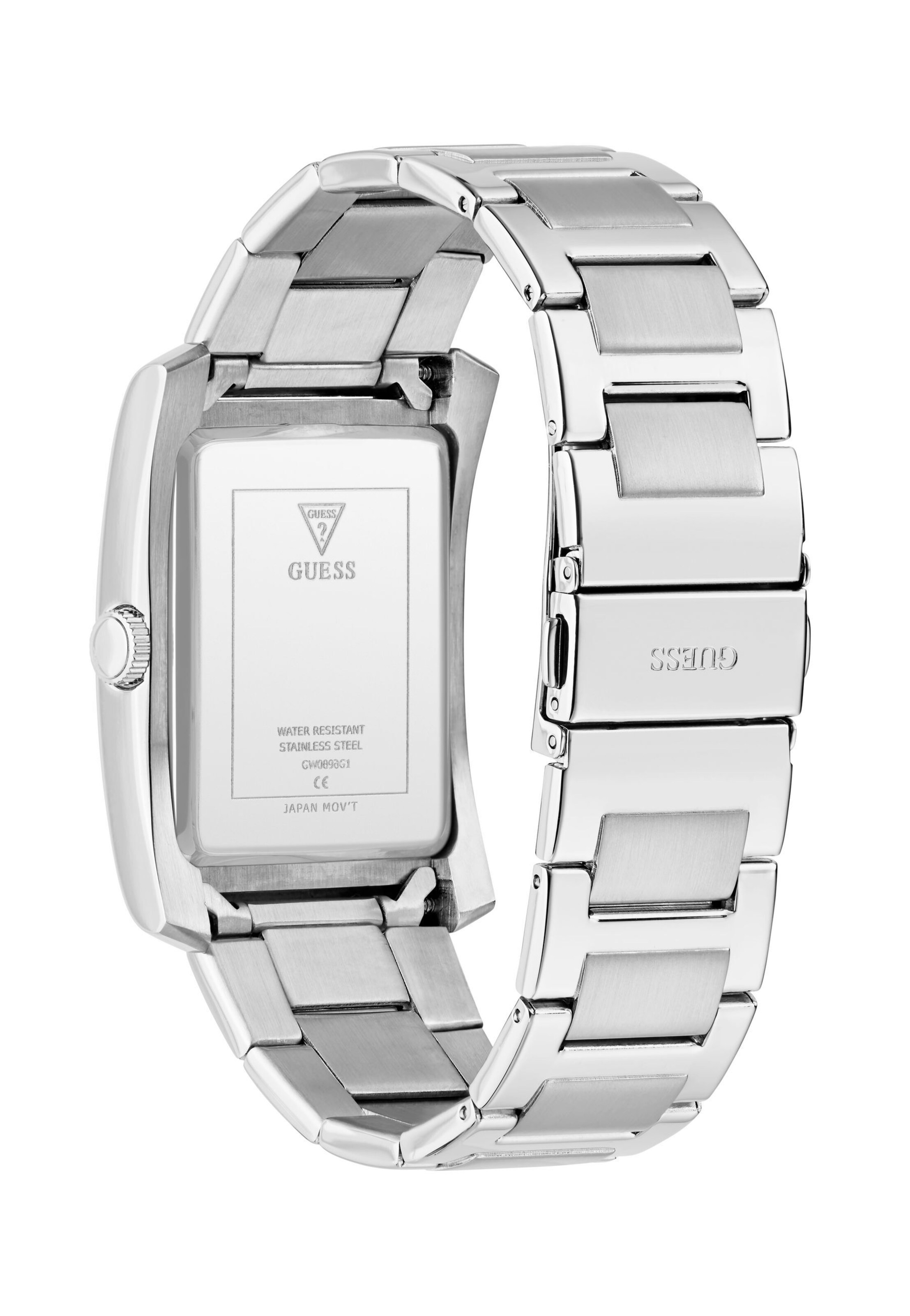 GUESS Analogt ur 'CLYDE' i sølv