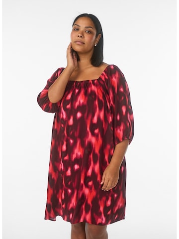 Swim by Zizzi Beach dress 'Scami' in Pink: front