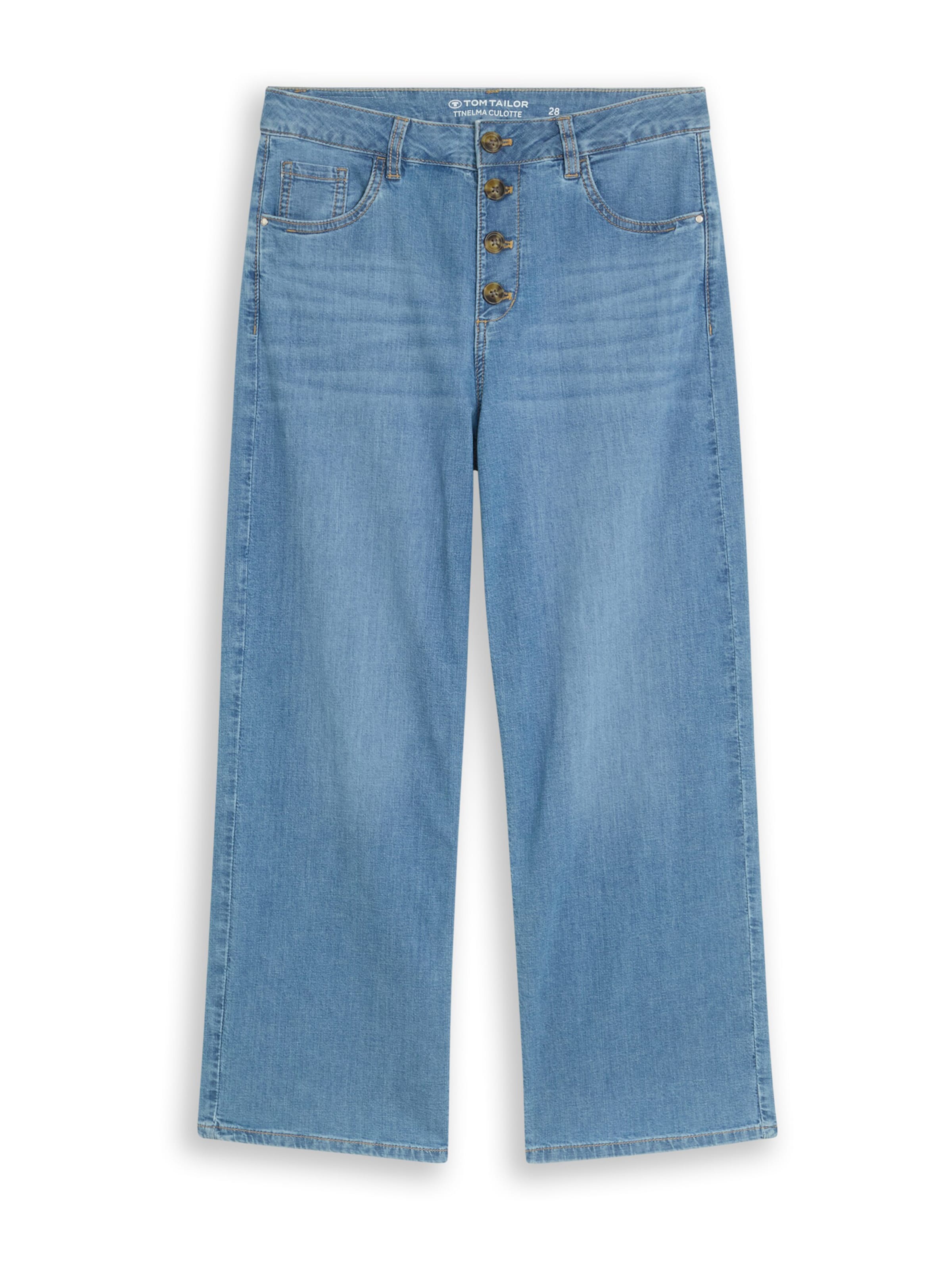 TOM TAILOR Wide leg Jeans 'Nelma' in Blue: front
