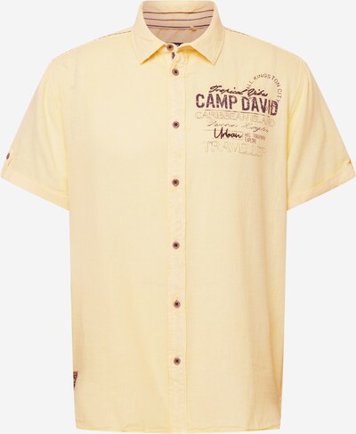 CAMP DAVID Button Up Shirt in Brown / Yellow, Item view