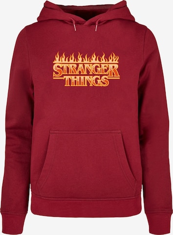 ABSOLUTE CULT Sweatshirt 'Stranger Things' in Rot: predná strana
